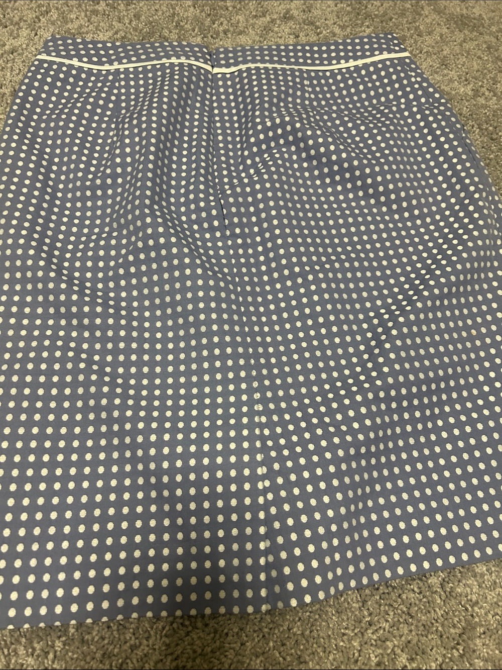 The Limited Navy and White Polka Dot Pencil Skirt